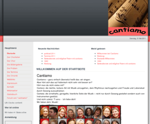 chor-cantiamo.com: Willkommen auf der Startseite
Joomla! - dynamische Portal-Engine und Content-Management-System