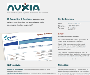 nuxia.fr: Nuxia
IT Consulting & Services. Les experts Nuxia mettent à votre disposition leur savoir-faire pour piloter, accompagner et réaliser vos projets IT.