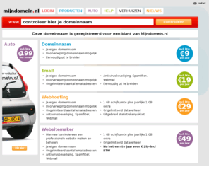 co2prestations.com: Gereserveerde domeinnaam - Domeinregistratie €9,- per jaar, registreer je domein nu snel en makkelijk! Mijndomein.nl
Registreer nu je domeinnaam vanaf €9,- per jaar. Mijndomein.nl de grootste hoster van Nederland!