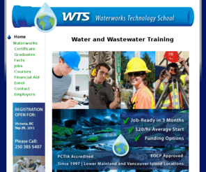 waterworks-tech.com: Waterworks Technology School
Waterworks Technology School in Vancouver, Canada, is an accredited Private Post Secondary Trade School specializing in training for the municipal water and sewer construction and maintenance industry.  Practical hands-on training and classroom instruction leads toward a broad spectrum of jobs.