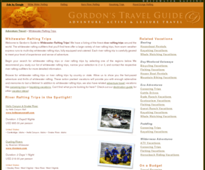 whitewater-rafting-trips.com: Whitewater Rafting - River Rafting Trips by Gordon's Guide
Whitewater Rafting - Find river rafting trips around the world. Brought to you by Gordon's Travel Guide - Adventure & Active Travel.