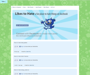 likestohate.com: likestohate.com
if you don't like it, hate it!