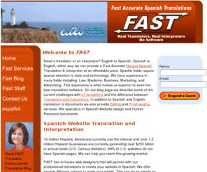 fastaccuratespanishtranslations.com: Fast Accurate Spanish Translations - Welcome
Spanish English Translation Services provided by Real Translators.