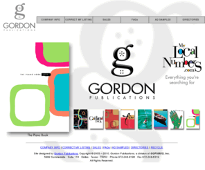 finditdfw.com: Gordon Publications - Phone Books That Local Residents Use
Gordon Publications - Phone Books That Local Residents Use