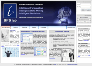 intelligence-laboratory.biz: BIS lab - Software for Forecasting with Artificial Neural Network and 
Support Vector Regression
Homepage of the Business Intelligence Laboratory, provider of artificial neural network and support vector regression software for forecasting 