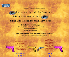 ldcollett.com: Loren C - IDPA - Silver City Hole In The Wall Club
international, defensive, association, IDPA, acp, hole, wall, new, mexico, silver, city, southwest, southwestern, club, firearms, 45, acp, colt, center, fire, range, competition, action, membership, government, state, match
