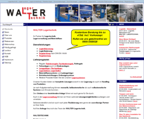 walter-lagertechnik.de: Lagertechnik Ilsfeld, Lagersysteme, Logistikberatung, Palettenregale
Waltertechnik in Ilsfeld, Baden Württemberg ist Ihr Partner für Lagersysteme und Logistikplanungen