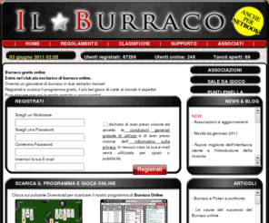 bburraco.net: Burraco gratis online - Gioca gratuitamente a Burraco
Gioca gratis a Burraco Online. Basta registrarsi e potrai iniziare subito a giocare a burraco online gratuitamente.