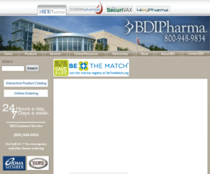 bdipharma.com: BDI Pharma, Inc. - More than a Product and a Price.
BDI Pharma, Inc. is a nationwide wholesale distributor of plasma derived pharmaceuticals and infusion therapy products including ivig, intravenous immune globulin (IGIV), coagulation factor products and hemophilia factor VIIa  VIII & IX, Albumin and hyper-immunes and injectable(vaccines) products.