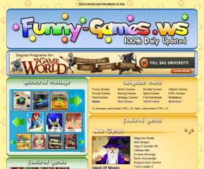 funny-games.ws: Funny Games - free games to play
At Funny-Games WS you play the latest free full version funny games, to play every fun game you could bookmark Funny Games.