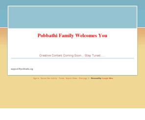 pobbathi.org: Pobbathi Family
Pobbathi Family