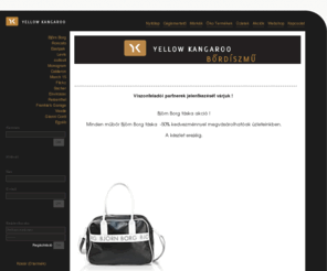 yellowkangaroo.hu: Nyitólap-Yellow Kangaroo bőrdíszmű, bőráru, táska, laptop táska, neszeszer, björn borg, roncato
Nyitólap-Yellow Kangaroo bőráru, táska, laptop táska, neszeszer,  björn borg,  roncato
