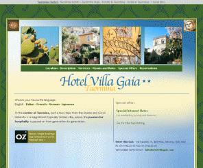 hotelvillagaia.com: Taormina Hotel Villa Gaia Taormina Italy - Official Site
A magnificent typically Sicilian villa In the center of Taormina, just a few steps from the Duomo.