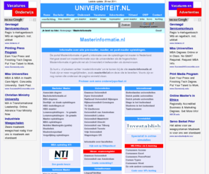 master-of-science.eu: Master-degrees.eu: master, masters and master’s degrees
Master-degrees.eu and masters-degrees.eu combine all master (masters) degrees of arts, science and law. Master-degrees.eu contains information about public and private universities, colleges and schools of higher education in Europe. 