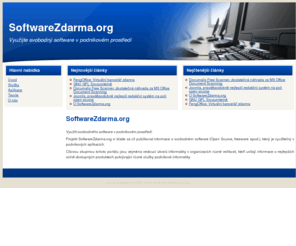 softwarezdarma.org: SoftwareZdarma.org
SoftwareZdarma.org je portál zaměřený na propagaci open source software v prostředí podnikové informatiky.