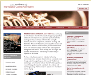 clarinet.org: International Clarinet Association
