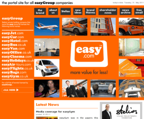 easyshops.org: easy.com : the portal site of all easyGroup companies from Stelios, the founder of easyJet
easy.com is the portal for all easyGroup companies, founded by Stelios the serial entrepreneur. It offers a range of services including access to the individual websites of each easyGroup company, the latest news on each easyGroup company and a free web-based email service.