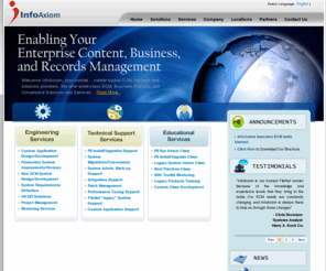 infoaxiom.com: InfoAxiom
InfoAxiom - Enabling Your Enterprise Content, Business Process, and Records Management Capabilities