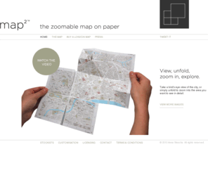 mapsquared.biz: Home
map² - the zoomable map on paper