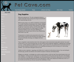 petcave.com: Dog Supplies
Dog supplies can include food, collars, even costumes