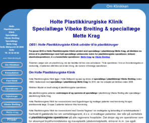 vibekebreiting.dk: Plastikkirurgi og skønhedsoperationer | Holte Plastikkirurgiske Klinik | plastikkirurger speciallæge Vibeke Breiting og Mette Krag
Priser p sknhedsoperationer / Plastikkirurgiske operationer, inkl. kosmetiske sknhedsoperationer, udfres af speciallger i plastikkirurgi p plastikkirurgisk klinik, drevet og ejet af Vibeke Breiting og Mette Krag.