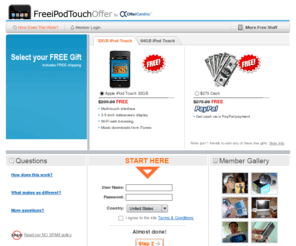 freeipodtouchoffer.com: Free iPod Touch Offer - Get your iPod Touch today!
Get an iPod Touch, Free!