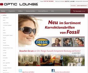 optic-lounge.eu: Brillen Online - Markenbrillen & Designerbrillen in der Optic Lounge. Sonnenbrillen & Brillen online kaufen
Die Optic-Lounge Burscheid, der Online-Optiker fr Brillen, Markenbrillen, Sonnenbrillen und Brillenfassungen. Hier finden Sie Trendbrillen und Trendmarken, zeitlose Brillengestelle und Sonnenbrillen wie BOZ Brillen, Calvin Klein Brillen, Christian Audigier Brillen, CK Brillen, Emilio Pucci Brillen, Ermenegildo Zegna Brillen, ESCADA Brillen, Fendi Brillen, Freudenhaus Brillen, George Gina & Lucy Brillen, GGL Brillen, Inface Brillen, J.F. REY Brillen, Jil Sander Brillen, Joop Brillen, Karl Lagerfeld Brillen, Maui Jim Brillen, Michael Kors Brillen, Miu Miu Brillen, Nike Brillen, Police Brillen, Porsche Design Brillen, Prada Brillen, Ray Ban Brillen und Vogue Brillen.