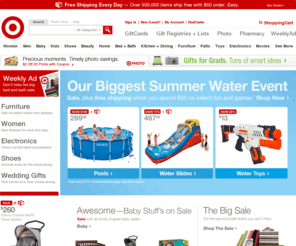 targetadmail.net: Target.com - Furniture, Patio, Baby, Toys, Electronics, Video Games
Shop Target and get Bullseye Free shipping when you spend $50 on over a half a million items. Shop popular categories: Furniture, Patio, Baby, Toys, Electronics, Video Games.