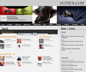 altpick.com: Altpick.com : the source for creative talent and information
altpick*com :: THE creative source on the web. Only the best artists are on altpick.com. A one-stop art paradise.