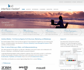 i-base.mobi: Agentur Münster | E-Business | Marketing | Webdesign | Social Media
Full Service Web-Agentur aus Münster für E-Business, Print- und Online-Marketing, Consulting, Webdesign, eCommerce, CMS, CRM, Softwareentwicklung, SEO, SEM und Web 2.0