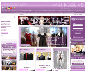 mannequinsonline.com: 6000 Mannequins de vitrines à partir de 99 euros, mannequin d'étalage, mannequin occasion
6000 mannequins de vitrine et de mannequins d'étalage sur Mannequins-online.com
Mannequin vitrine Homme , mannequins vitrine femme, mannequins vitrine enfant, bustes de mannequins