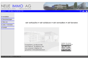 neueimmo.ch: ::: NEUE IMMO AG - Home
NEUE IMMO AG, Aarau: Verkaufen - Schätzen - Verwalten
