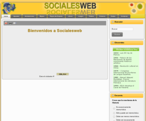 socialesweb.com: Socialesweb
Página dedicada al Arte, la Geografía y la Historia en la Enseñanza Secundaria. Cuenta con apuntes, mapas, animaciones, biografías, juegos, vídeos, etc..