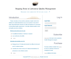 mylabqc.com: Laboratory Quality Control Software Program for medical laboratories. Minimize, control your Quality Control cost and automate, centralize your QC Management
Innovative on-line real time Laboratory Quality Control (QC) Software for medical laboratories of any size anywhere in the world. Minimize and control your QC cost; automate and centralize your QC