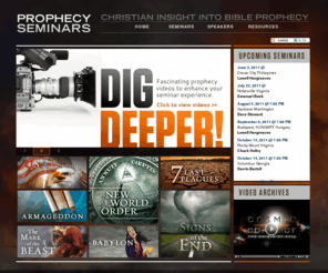 prophecyseminars.com: Prophecy Seminars
Mysterious animal deaths, Earthquakes, Tornadoes, etc ... what do these things mean?  And why are they increasing?  Come out to one of our local Bible Prophecy Seminars and see what the Word of God has to say ...