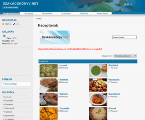 szakacskonyv.net: Receptjeink .:: Kategóriák ::. recept
Ingyenes szakácskönyv a neten, a legjobb receptekkel