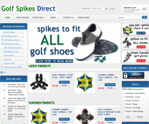 golfspikesdirect.com: Golf Spikes Direct - Online Golf Shop Specialising in Champ Spikes & Soft Spikes
Golf Spikes Direct - Stockists of major brands including Soft Spikes and Champ. Great prices available in store. Shopping made easy!