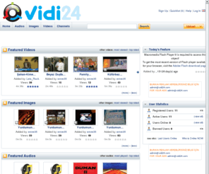 vidi24.com: Vidi24.Com | Main
Share your audios, images and videos with friends, family, and the whole world!
Videolarınızı, müziklerinizi ve fotoğraflarınız tüm dünyayla paylaşın!