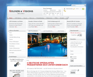 ranzenberger.net: Sounds & Visions Mallorca | LEDs | Poolstrahler - Home
Sounds & Visons  LEDs für Haus, Pool, Einzelhandel, Interior Design, Hotels, etc. - Soundsysteme von Bose - Exklusivvertrieb Traxon Mallorca