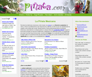 xn--piata-pta.com: Piñata, Cumpleaños Infantiles,  La Navidad, Juegos para Niños
La piñata tradicional es una construcción hecha de forma artesanal con materiales sencillos como barro y papel, o solo papel, y luego pintada de diversos colores.