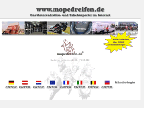 mopedreifen.net: www.mopedreifen.de ein Motorradreifen-Portal mit Beratungsdatenbank
www.mopedreifen.de ein Motorradreifen-Portal mit Beratungsdatenbank