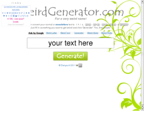 weirdgenerator.es: Weird Generator - The New weirdmaker!296 weirdgenerator.es: Weird Generator - The New weirdmaker!296