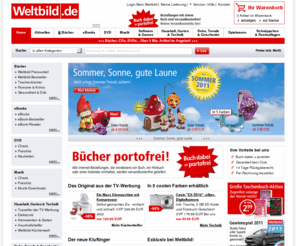 weltbildpremieren.mobi: Weltbild.de - Bücher versandkostenfrei, DVDs, CDs, Spielzeug, PC Spiele und vieles mehr
Bücher portofrei bei Weltbild.de. Über 3 Mio. Artikel: Bücher, DVDs, CDs, Geschenke, Elektronik, Software & Spielwaren mit bis zu 50% Preisvorteil gegenüber früheren Ladenpreisen!