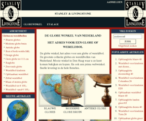 wereldbol.com: globe wereldbol
De globe winkel. Het adres voor een globe of wereldbol. De grootste collectie van Nederland. Mooie winkel en webwinkel, snelle levering.