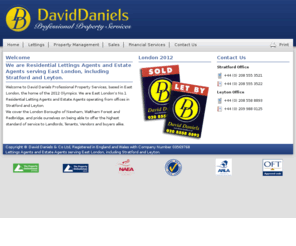 david-daniels.co.uk: Estate Agents and Letting Agents in Stratford, Leyton and East London
David Daniels are a Leyton and  based  East Agents and Lettings Agents providing properties across East London including Stratford, Woodford and East Ham.