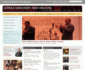 loyno.edu: Loyola University New Orleans
Loyola University New Orleans is a Jesuit university offering undergraduate, graduate and law degrees in a caring, nurturing environment.