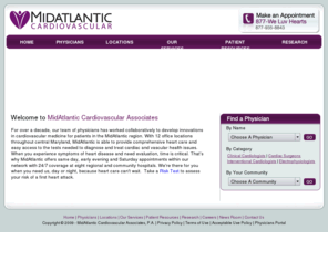 midatlanticcardio.com: MidAtlantic Cardiovascular Associates :: Home Page - Foundation
