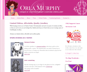 orlamurphyjewellery.com: Orla Murphy Jewellery, Unique and Contemporary Costume Jewellery. Affordale Costume Jewellery for All Occasions
Orla Murphy Jewellery :  - Necklaces Rings Earrings Bracelets Unique and Contemporary Costume Jewellery, necklaces, earrings, rings, bracelets,bridal,wedding,party