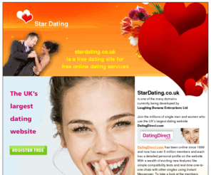 stardating.co.uk: star dating | free online dating services
stardating.co.uk is a free singles dating site for online dating services with access to over 5 million members