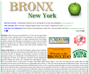 bronxnewyork.com: Bronx New York.com : Hotels : History : Map
Greetings from the Bronx, New York! Guide to Bronx and New York City hotels, road map of the Bronx, the history of the Bronx and more.